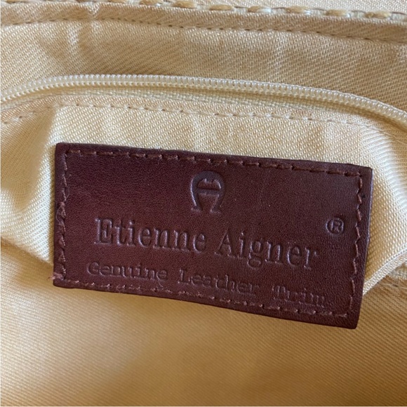 Etienne Aigner Tan and Brown Woven Women's Bag - Picture 7 of 7